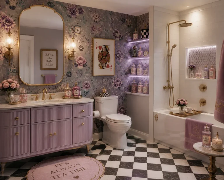 Alice in Wonderland Tea Party Glam Bathroom Style Recipe