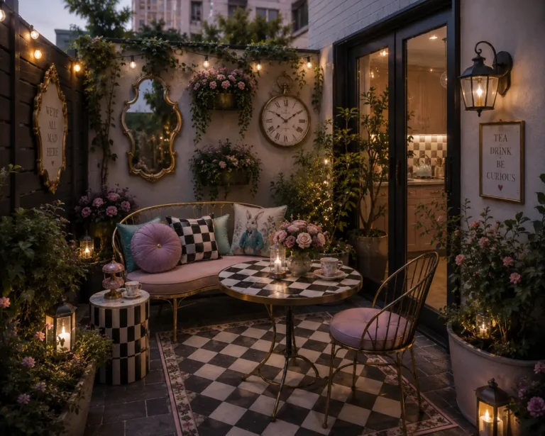 Alice in Wonderland Tea Party Glam Patio Decor Style Recipe