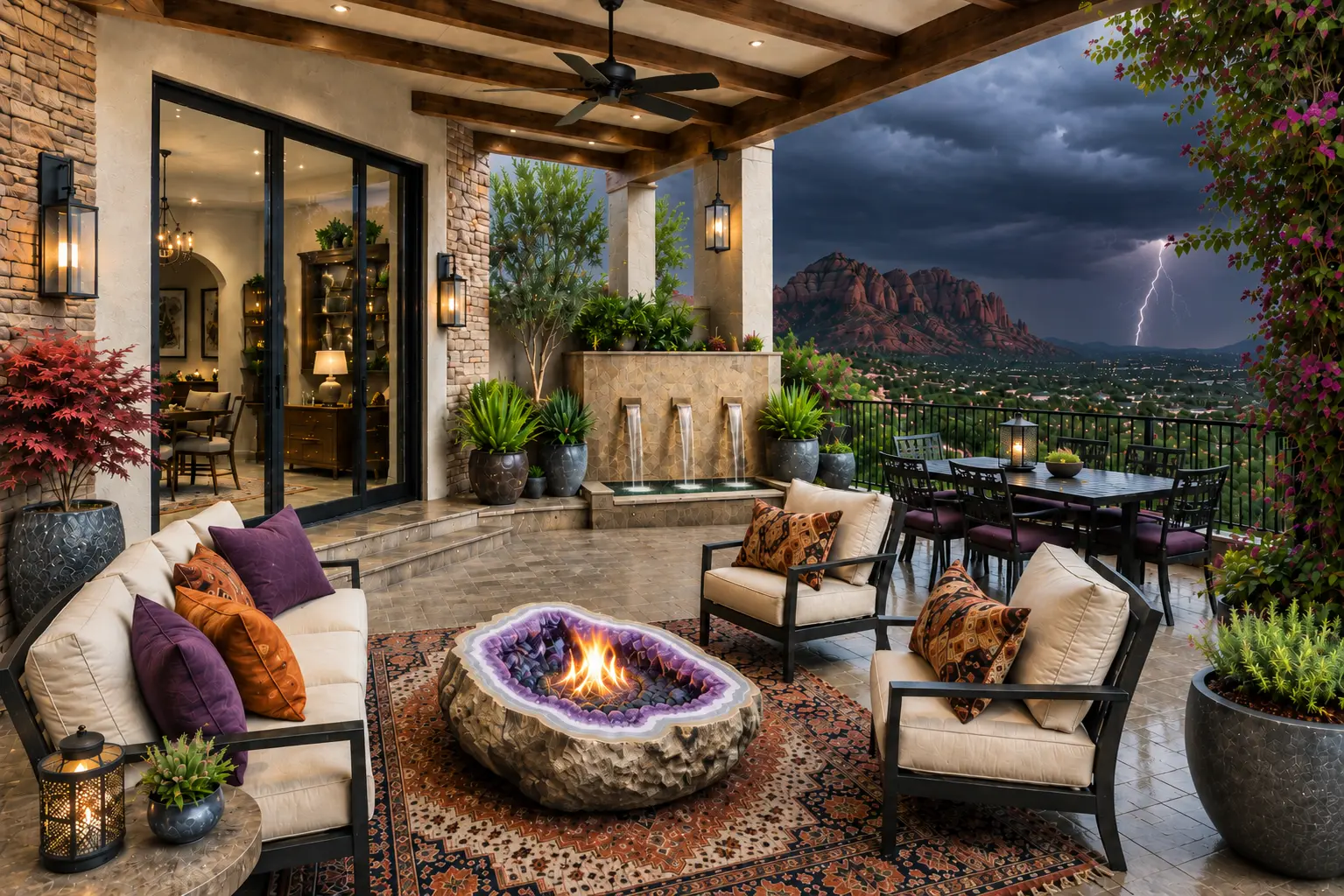 Arizona Desert Monsoon Patio Decor