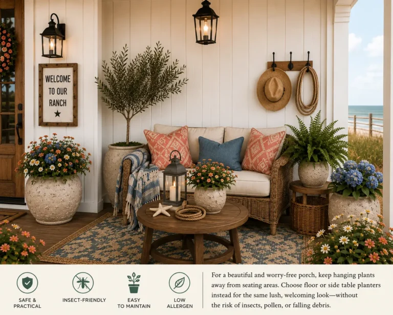 Cowgirl Coastal Porch Seating Styling: Create a Relaxed Ranch-Inspired Outdoor Living Space