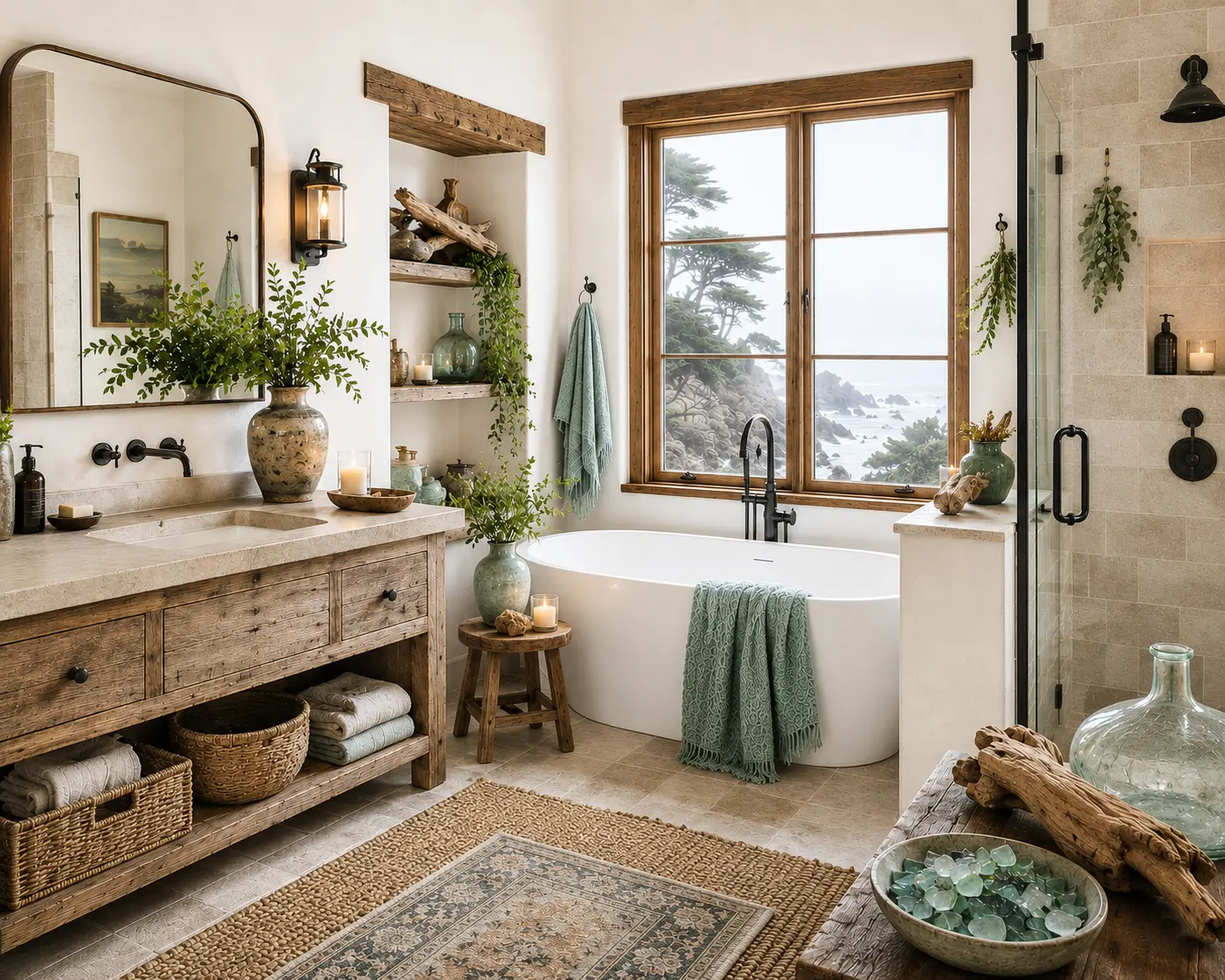 Monterey Bay Coastal Bathroom Decor Shop the Look