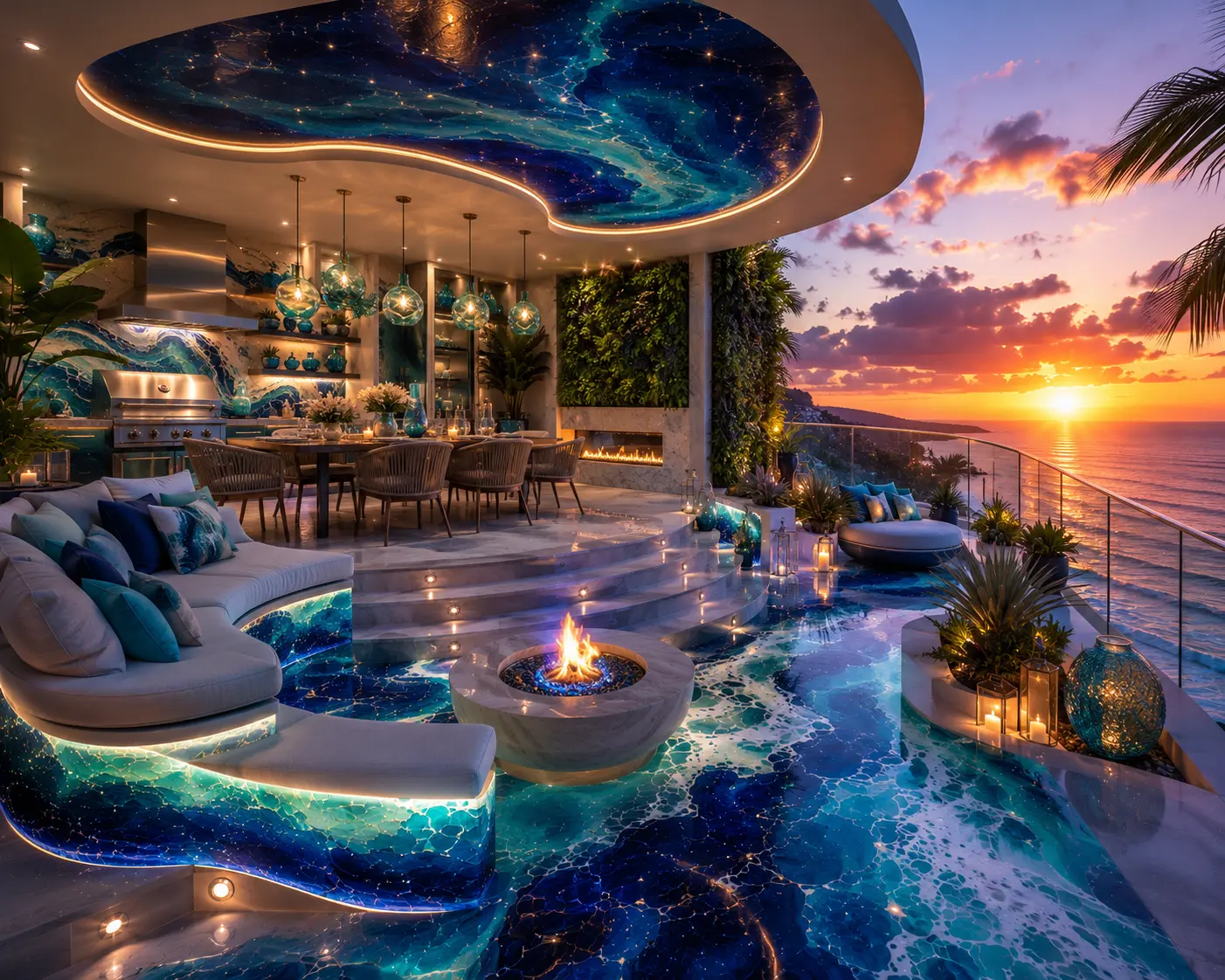 Ocean Wave Patio Decor Shop the Look