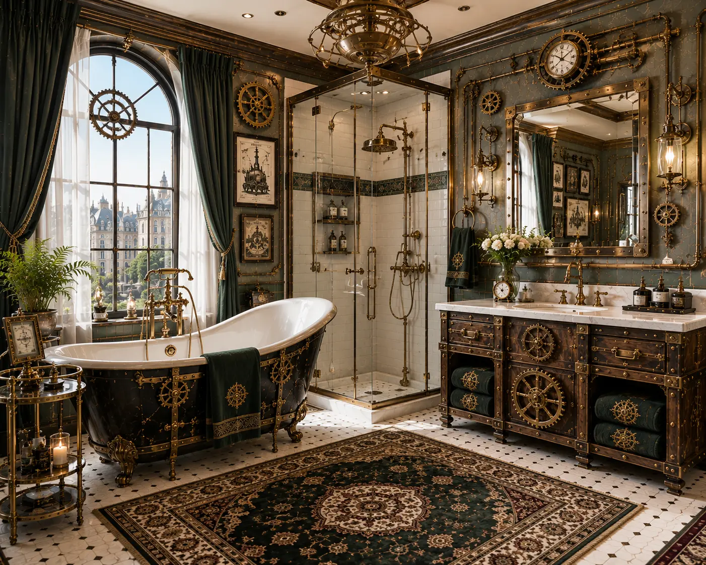 Steampunk Bathroom Decor Shop the Look