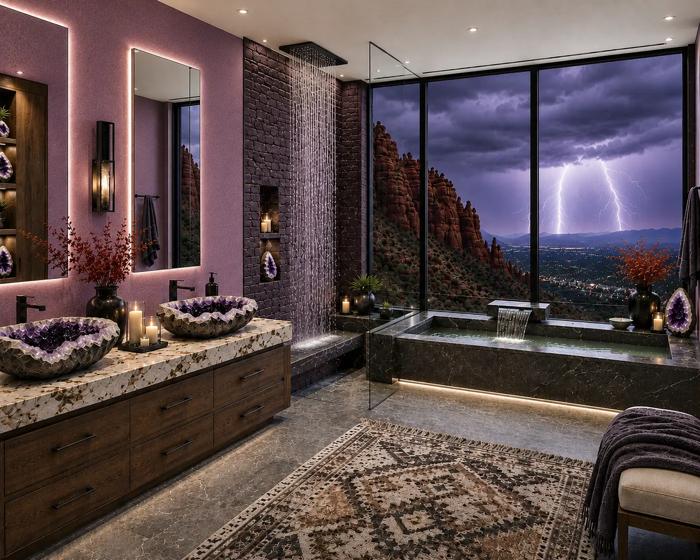 Arizona Desert Monsoon Bathroom Decor