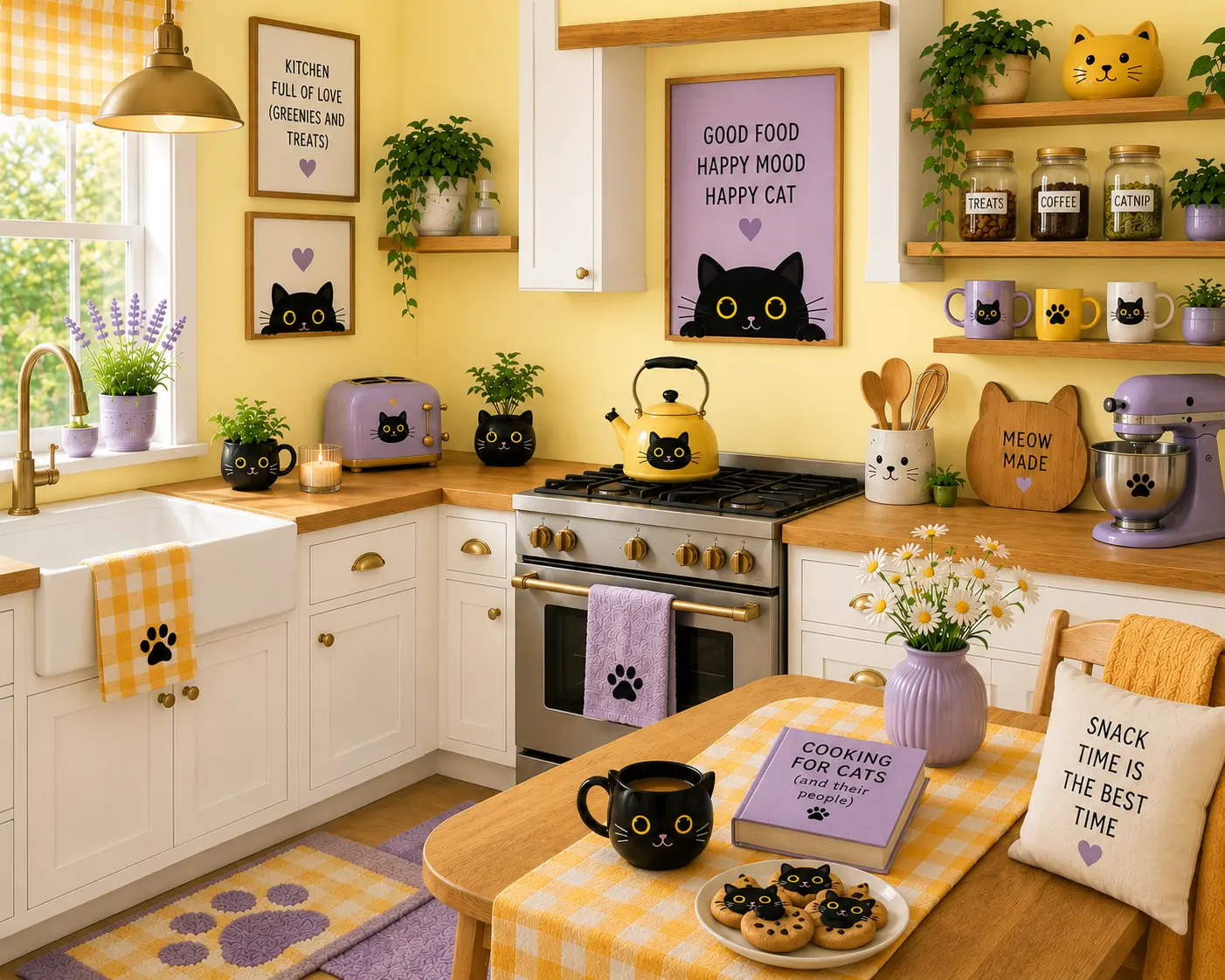 Cat Cafe Kitchen Decor Shop the Look
